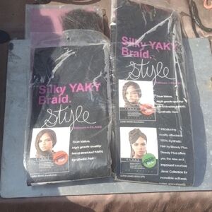 Pair Of Silky Yaky Super Jumbo Braid NWT